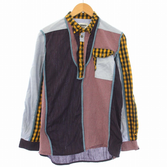HENRIK VIBSKOV チェック柄シャツ ヘンリックヴィブスコブ Henrik Vibskov シャツ ストライプ