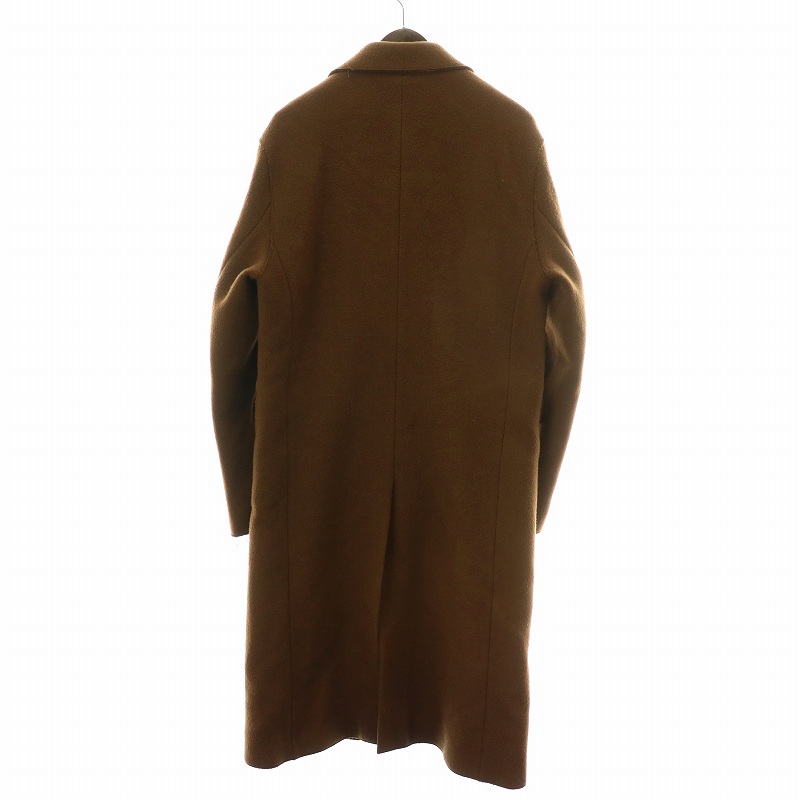 juha ユハ CUTOFF BIG LAPEL ロング コート 1 ブラウン茶 juha（ユハ）の「CUT OFF BIG LAPEL COAT（チェスターコート）」 - WEAR