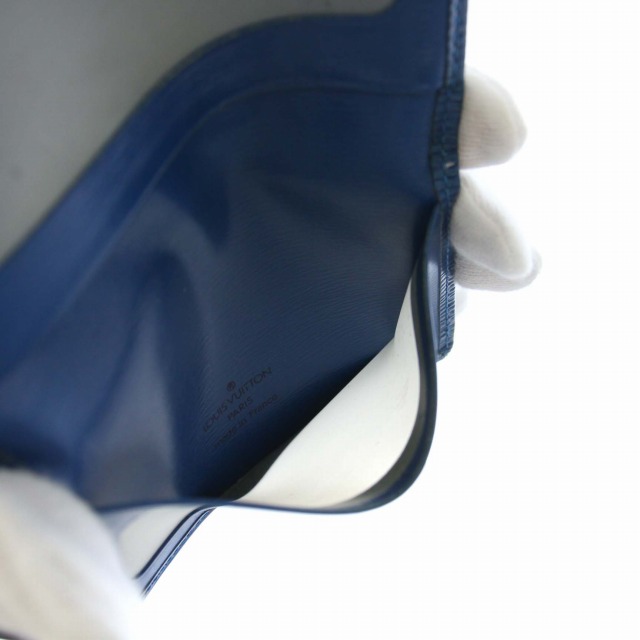 ルイヴィトン LOUIS VUITTON エピ ポルト2 カルト ヴェルテカル パスケース カードケース 名刺入れ レザー 青 ブルー M63205 /TK ■OH レディース