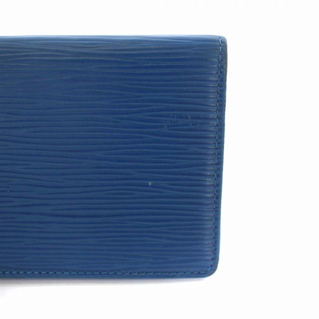 ルイヴィトン LOUIS VUITTON エピ ポルト2 カルト ヴェルテカル パスケース カードケース 名刺入れ レザー 青 ブルー M63205 /TK ■OH レディース