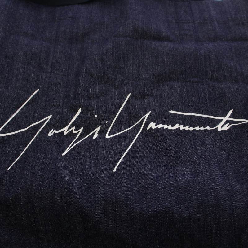 Yohji Yamamoto ヨウジヤマモト　美品　ロゴ　デニム　トートバッグ ヨウジヤマモト YOHJI YAMAMOTO ノベルティ トートバッグ