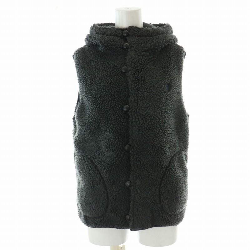 ジムフレックス ボアベスト フリース 赤グリフィン刺繍 濃紺 サイズ16