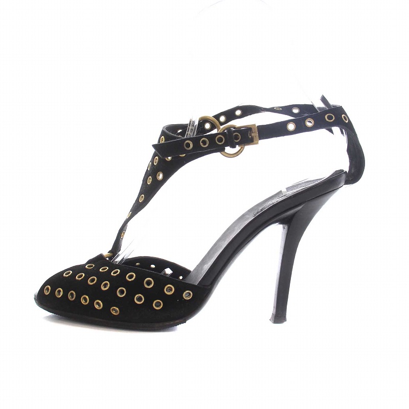 GUCCI スタッズ付きヒールサンダル23.5cm 【公式通販】