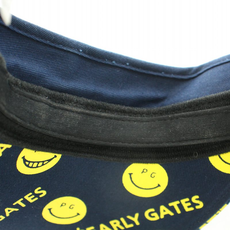 PEARLY GATES - マーク パーリーゲイツ PEARLY GATES サンバイザー 帽子 ニコちゃん