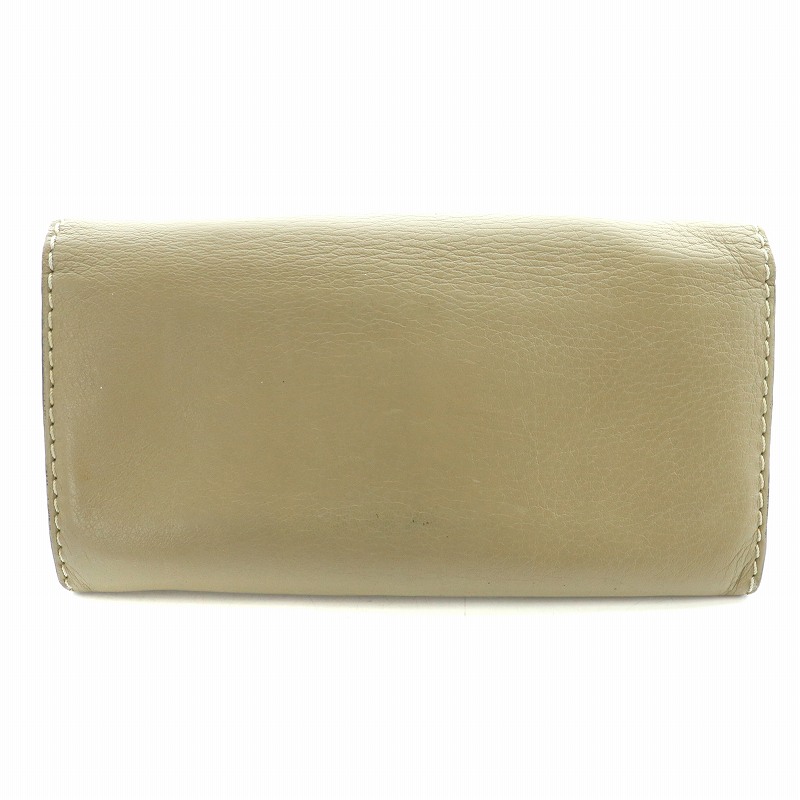 クロエ CHLOE マーシー MARCIE 長財布 小銭入れ レザー グレージュ 