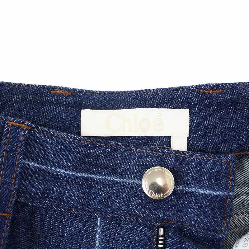 クロエ CHLOE 21AW デニムパンツ ジーンズ ピンストライプ ストレート  