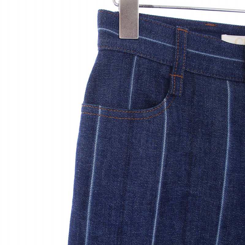 クロエ CHLOE 21AW デニムパンツ ジーンズ ピンストライプ ストレート  