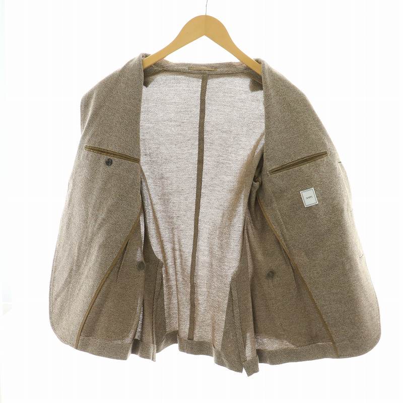 SHIPS【新品】テーラードジャケット ブラウン XL セール】SHIPS: ジャージ バランサーキュラー 無地 ジャケット