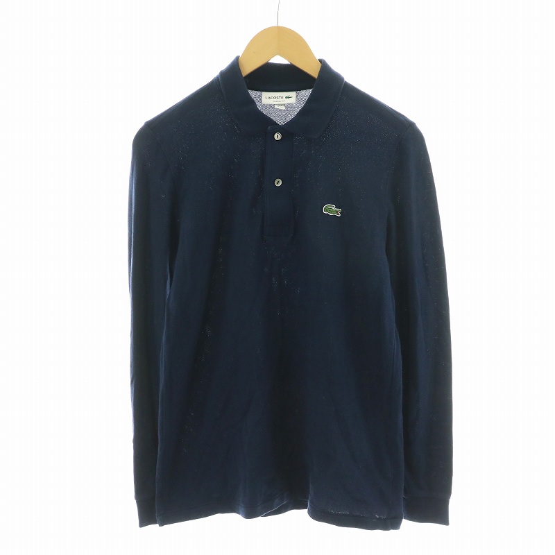 【新品未使用タグ付き】ラコステ LACOSTE ポロシャツ フランス製 ネイビー ヴィンテージ ビンテージ 70s 初期 フランス製 LACOSTE ラコステ
