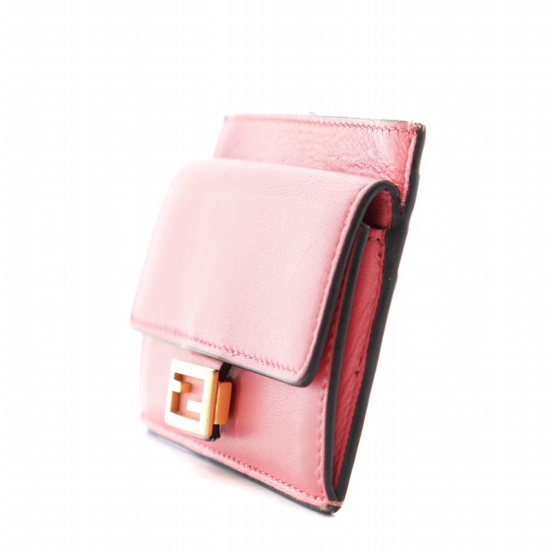 新品未使用品　FENDI カードコインケース　ピンク 正規 ギャランティーカード有り FENDI カードケース コイン