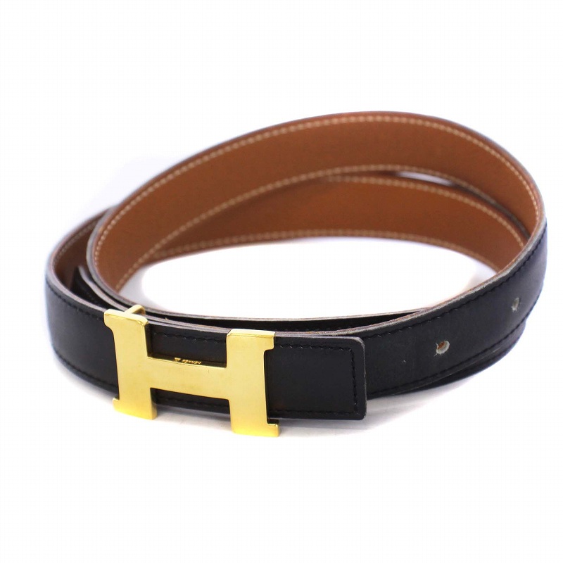 エルメス HERMES コンスタンス リバーシブル レザーベルト 革ベルト 76