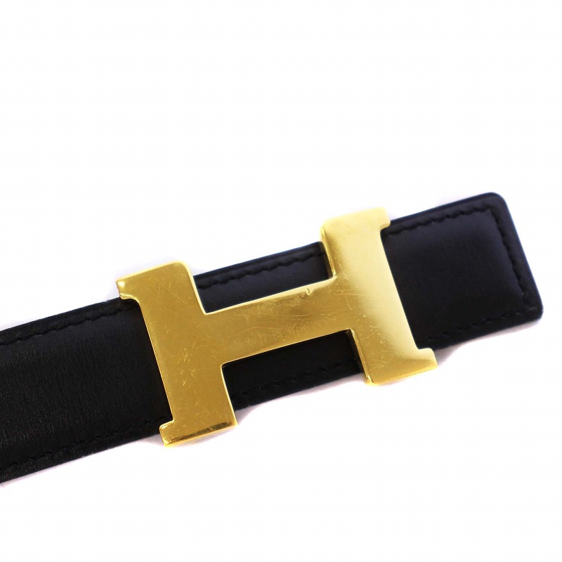 エルメス HERMES コンスタンス リバーシブル レザーベルト 革ベルト 76