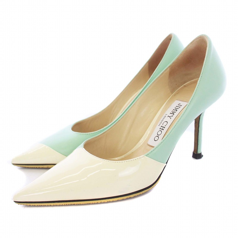 JIMMY CHOO ジミーチュウ グリーン ハイヒール 34.5 Jimmy Choo グリーン ハイヒール 【公式通販】
