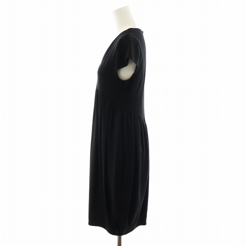 ヨーコチャン YOKO CHAN ワンピース ひざ丈 フレンチスリーブ Vネック