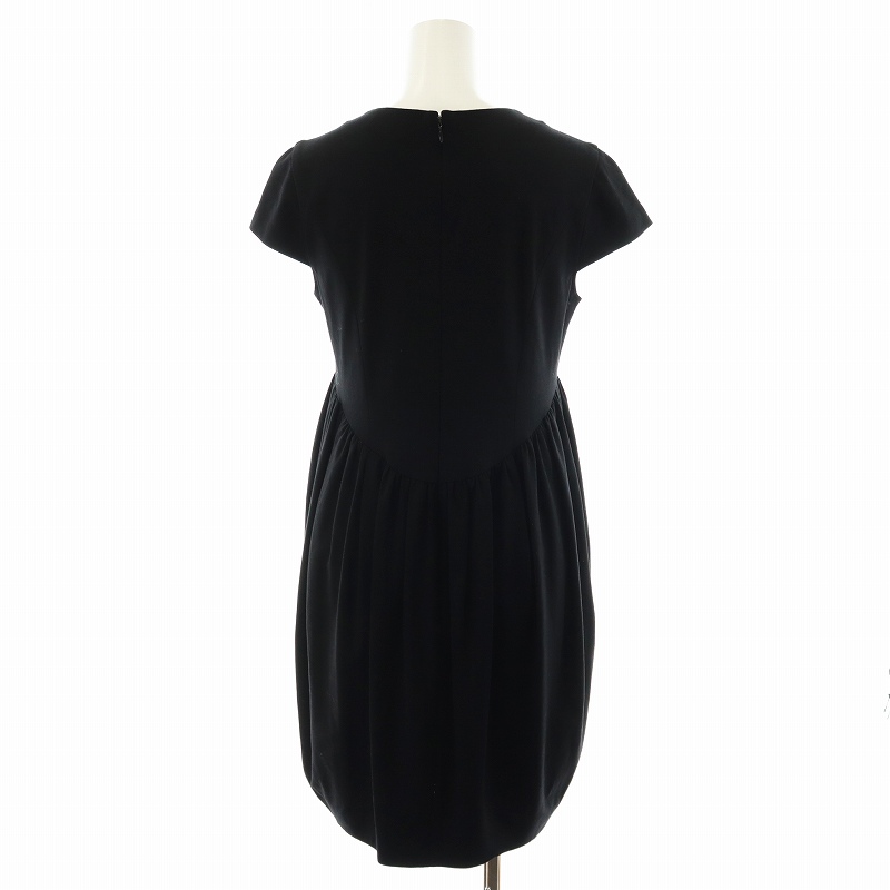 ヨーコチャン YOKO CHAN ワンピース ひざ丈 フレンチスリーブ Vネック