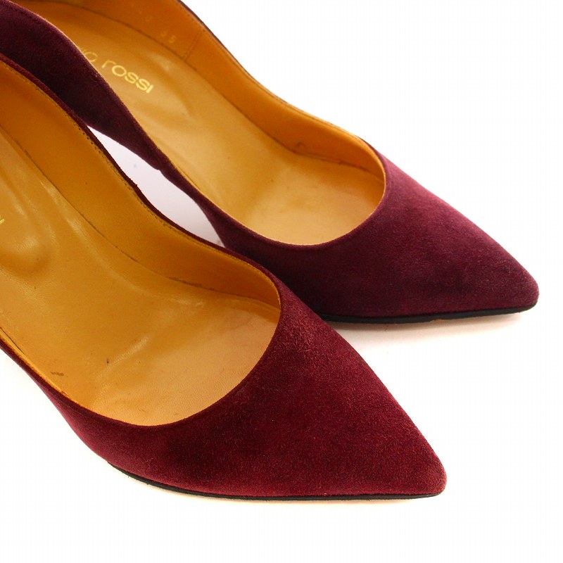 セルジオロッシ Sergio rossi パンプス ポインテッドトゥ スエード  