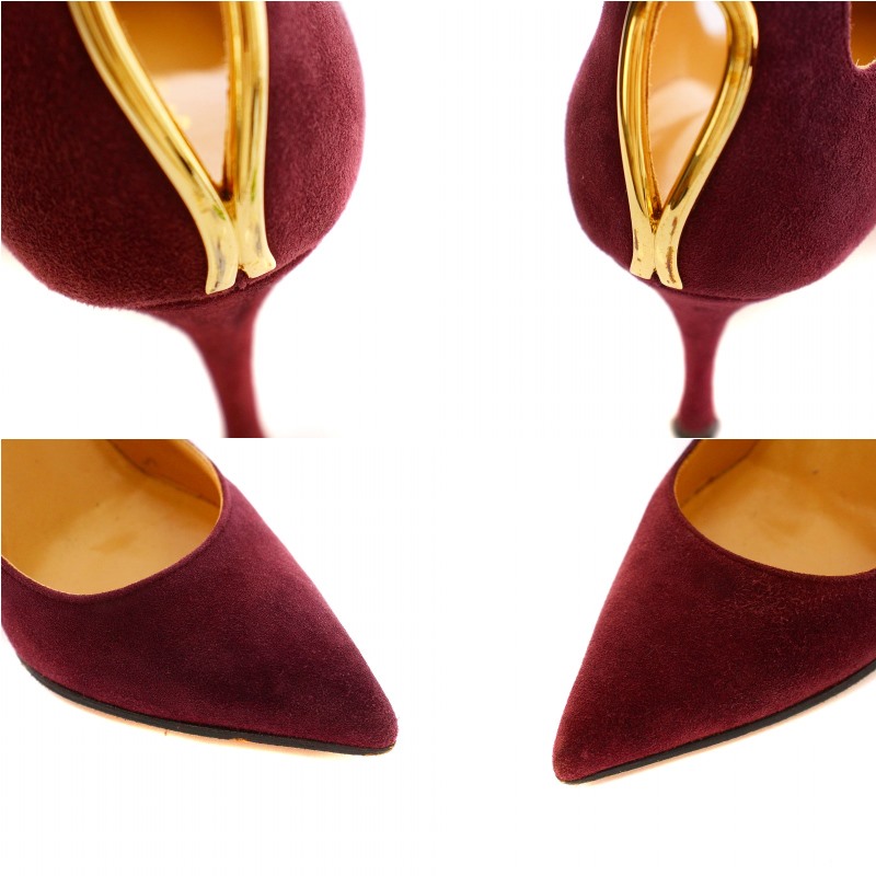 セルジオロッシ Sergio rossi パンプス ポインテッドトゥ スエード  