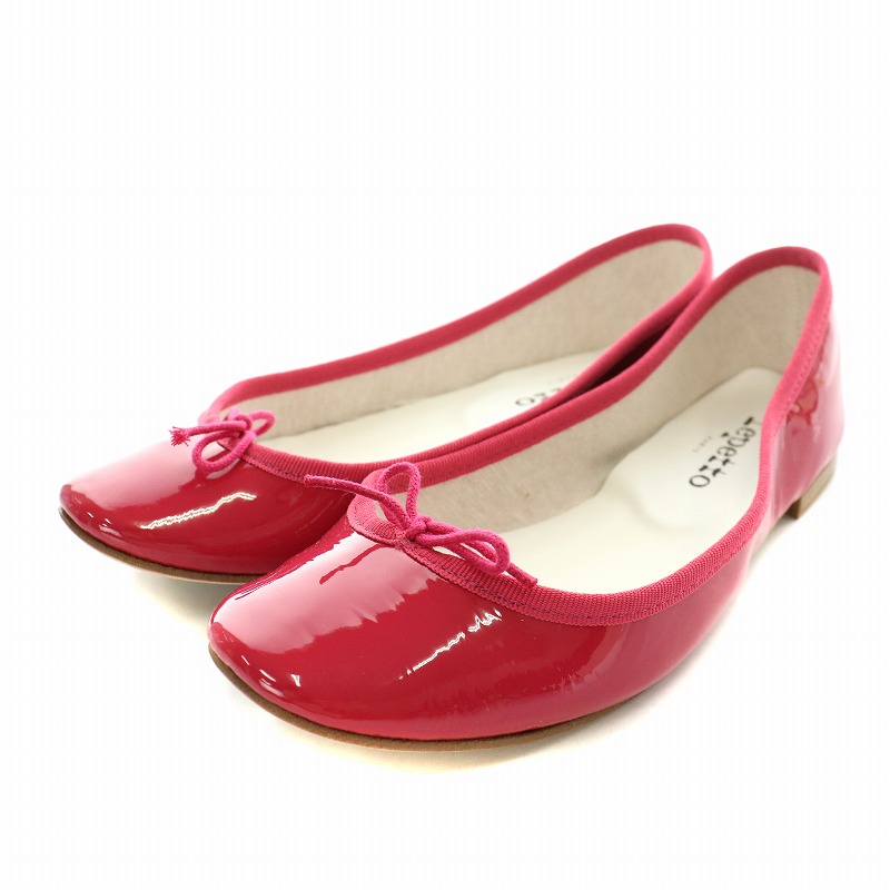 Repetto レペット サンドリオン バレエシューズ レッド エナメル 　24 Repetto レペット サンドリオン バレエシューズ レッド エナメル