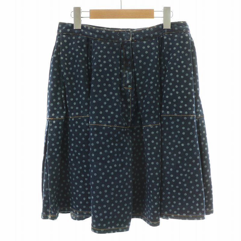 レッド ヴァレンティノ RED VALENTINO デニムスカート フレア タック