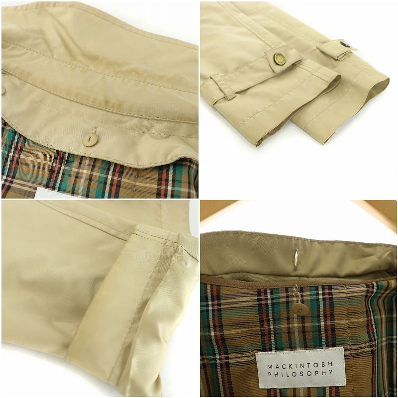 MACKINTOSH PHILOSOPHY✨2way トレンチコート　チェック マッキントッシュフィロソフィー MACKINTOSH PHILOSOPHY