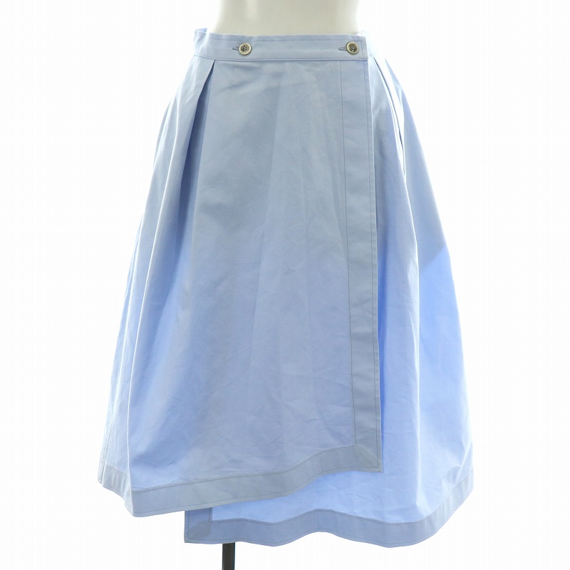 JIL SANDER ジルサンダー　巻きスカート　34 ジルサンダー JIL SANDER NAVY ラップスカート フレア ロング