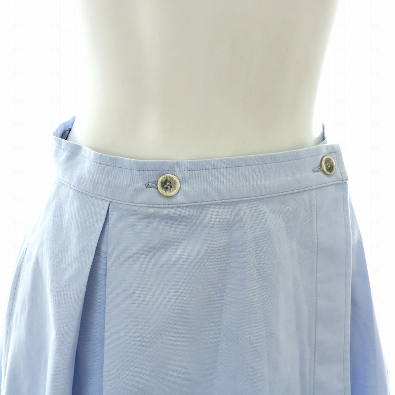 ジルサンダー JIL SANDER NAVY ラップスカート フレア ロング