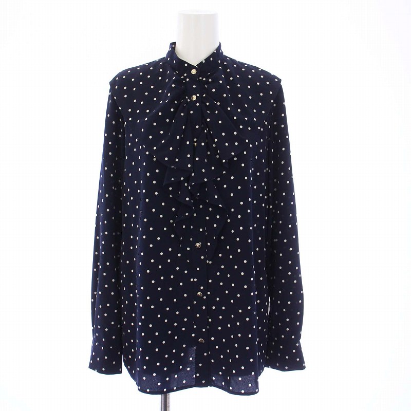 未使用品 アルアバイル allureville 23AW ドットフリルブラウス
