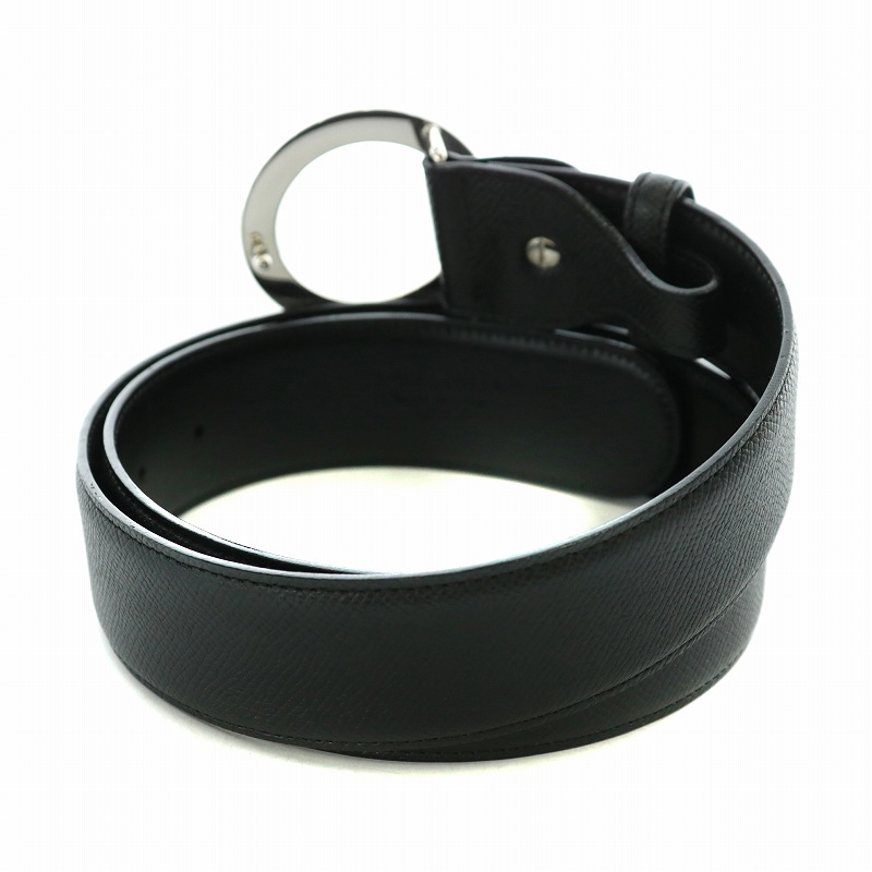 ブルガリ BVLGARI ベルト レザー サークルバックル ロゴ 105/42