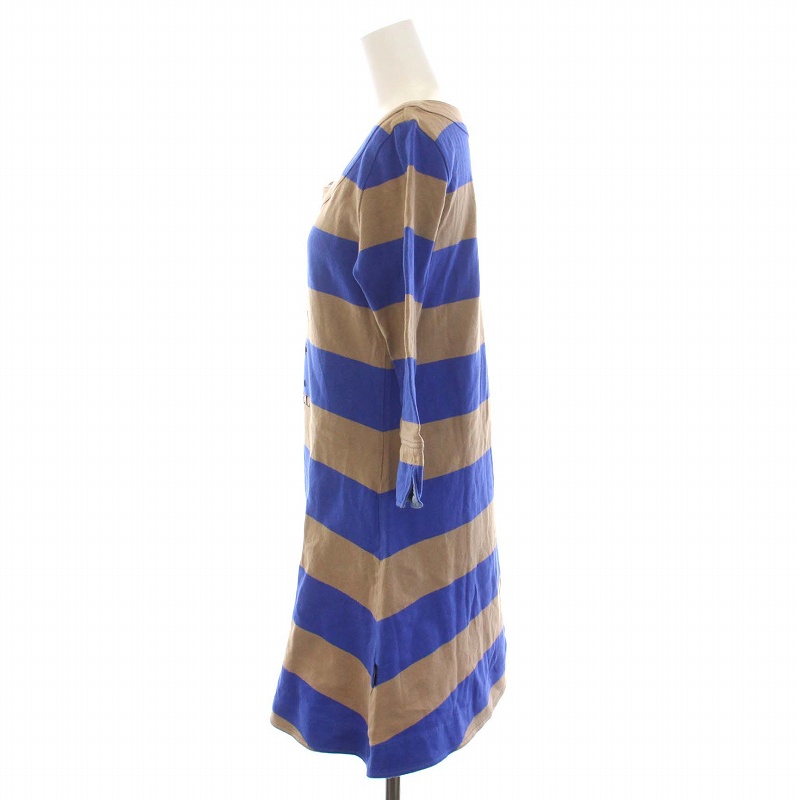 人気✨　バーバリーブルーレーベル　ミニワンピース　Mサイズ　ボーダー　フレア バーバリーブルーレーベル BURBERRY BLUE LABEL ワンピース ミニ