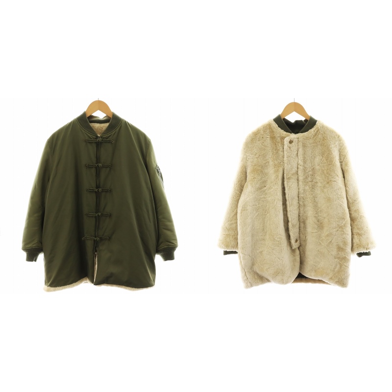 ゼロエイトサーカス 08SIRCUS China MA-1×eco fur reverside