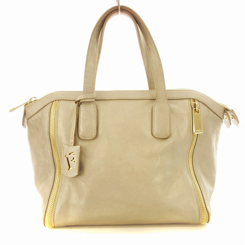 フルラ FURLA ハンドバッグ スクエア型 レザー ロゴ 鞄