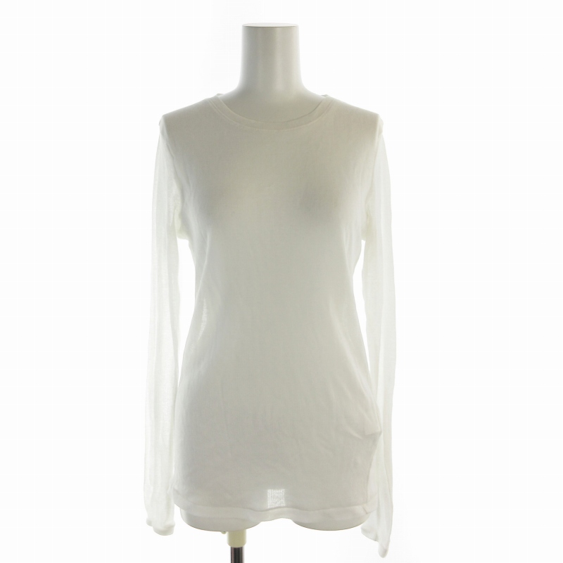 未使用 2024SS エーピーストゥディオ AP STUDIO Sheer rib T-sh F/グレー シアーリブTシャツ カットソー 長袖【2400014518146】 未使用 2024SS エーピーストゥディオ AP STUDIO Sheer rib T-sh