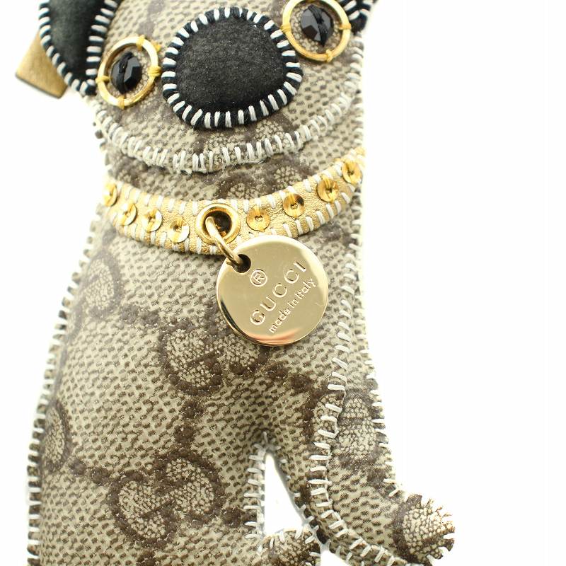 正規品 グッチ グッチョリシリーズ パグのオリバー 206077 キーチャーム