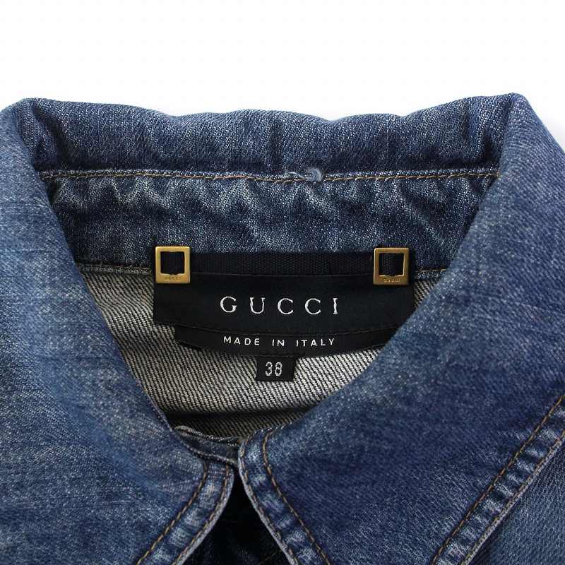 GUCCI』グッチ (38) ロゴボタン デニムジャケット 【公式通販】