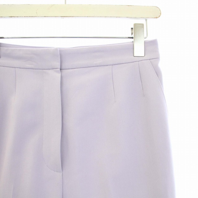 ルネ Rene パンツ スラックス ジップフライ 34 XS 紫 ラベンダー /TK