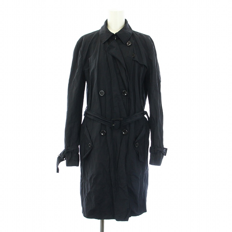 最高級】アルマーニコレツォーニ トレンチコート ベルト付 46 グレー