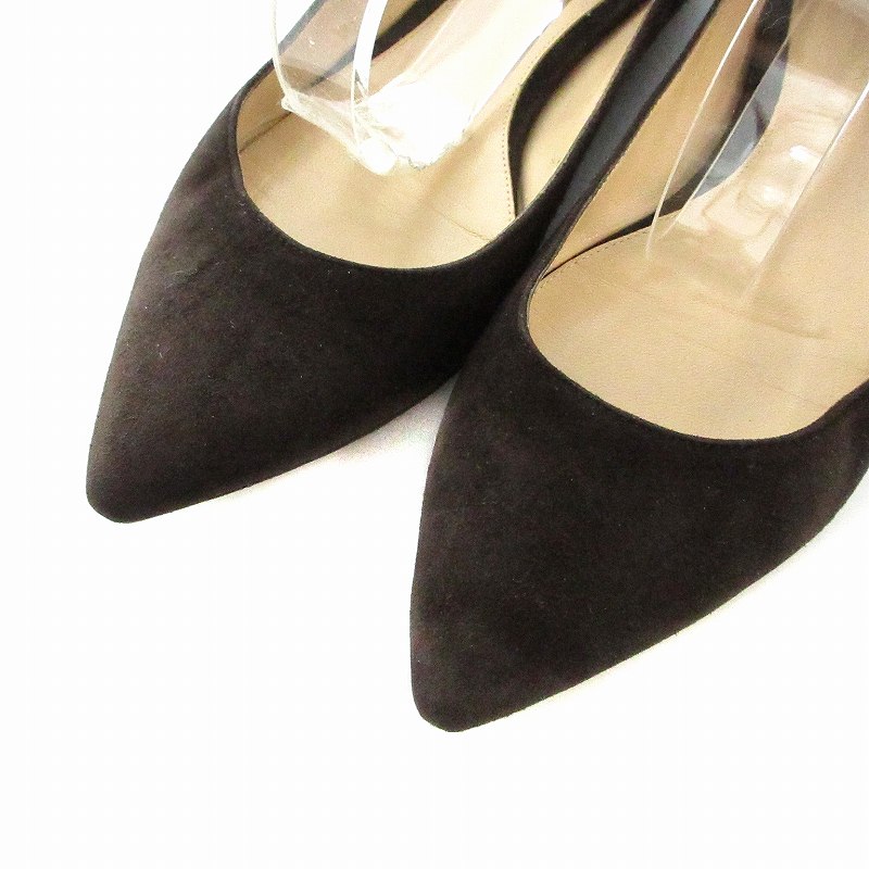 ジャンヴィトロッシ Gianvito Rossi パンプス スエード 編み上げ 