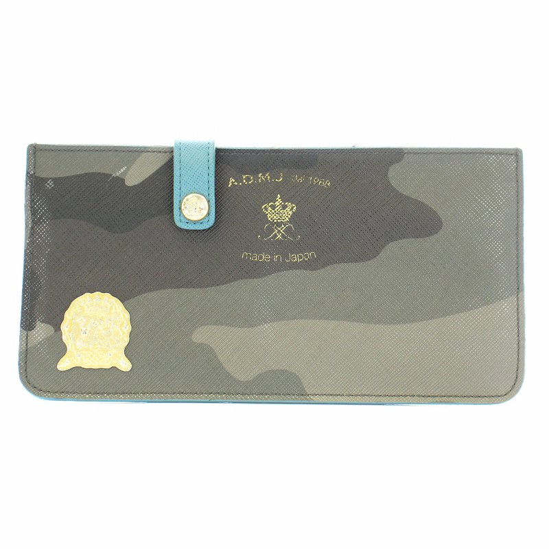admj カモフラ迷彩スリムウォレット美品❣️