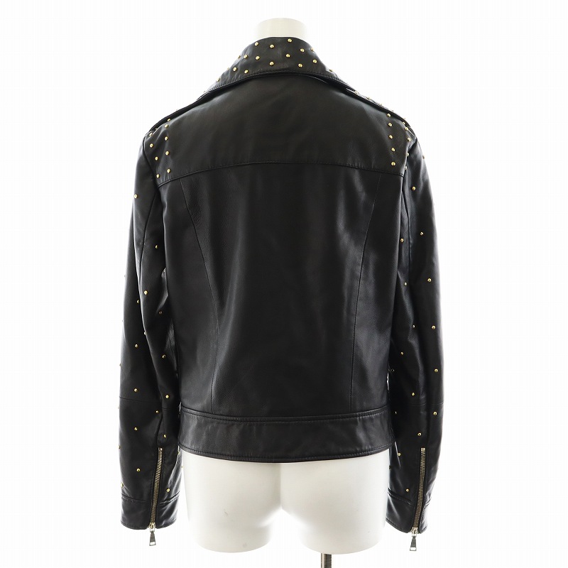 ジョルジオアルマーニ　レディース　ラムレザーライダーズジャケット　38 ジョルジオアルマーニレディースラムレザーライダーズジャケット38