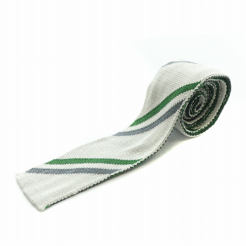 トムブラウン THOM BROWNE レジメンタルニットタイ ネクタイ スクエア