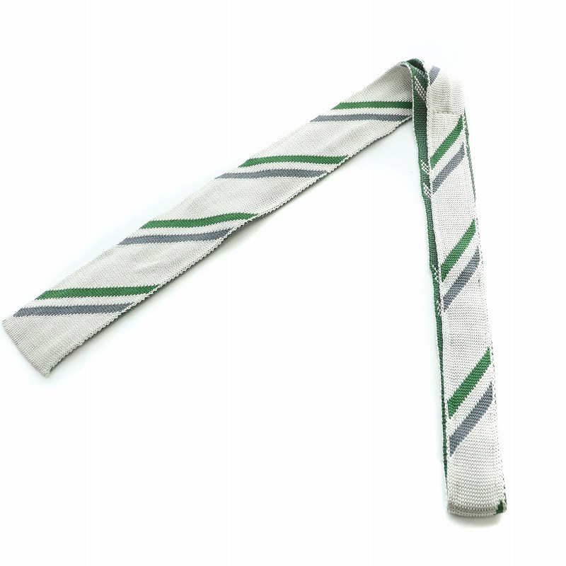 トムブラウン THOM BROWNE レジメンタルニットタイ ネクタイ スクエア