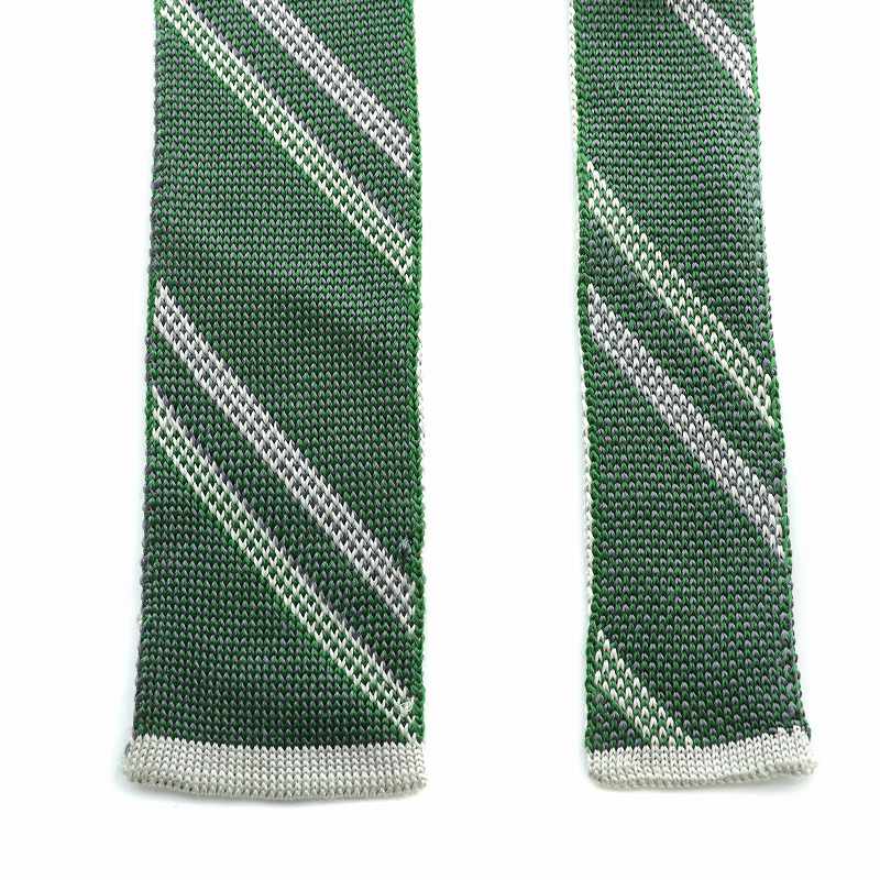 トムブラウン THOM BROWNE レジメンタルニットタイ ネクタイ スクエア