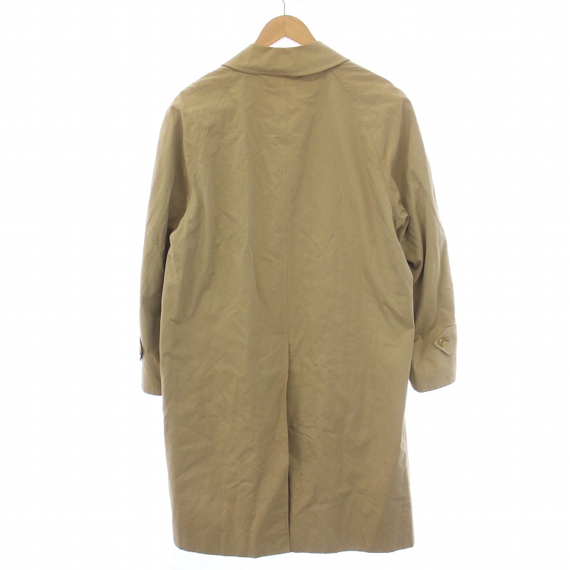 バーバリーズ ステンカラーコート 裏地チェック柄 ヴィンテージ 8 S カーキ