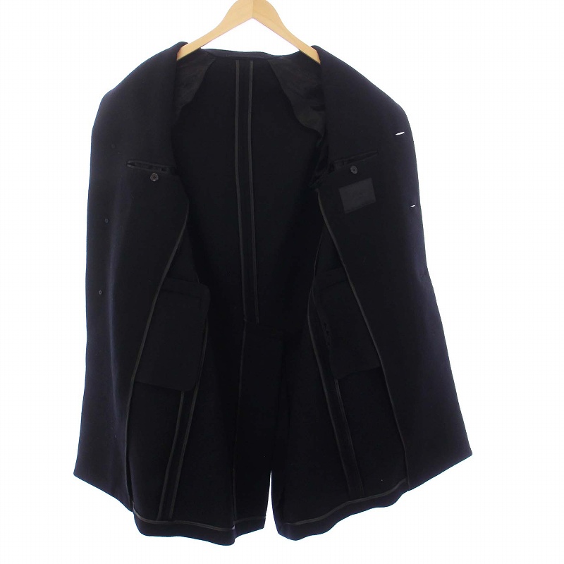 ■美品■ PRADA プラダ ウール ロングコート チェスターコート　ブラック プラダ PRADA チェスターコート ロング ウール 44R XS グレー