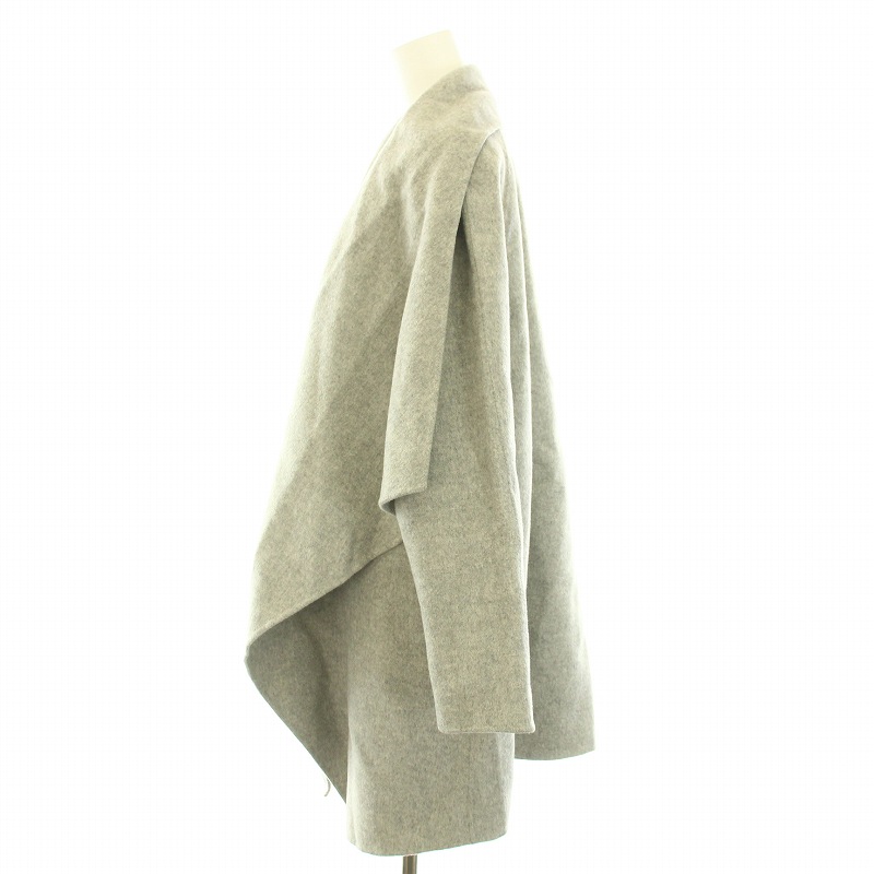 theory ウール&カシミア ノーカラーラップコートTheory｜ウール