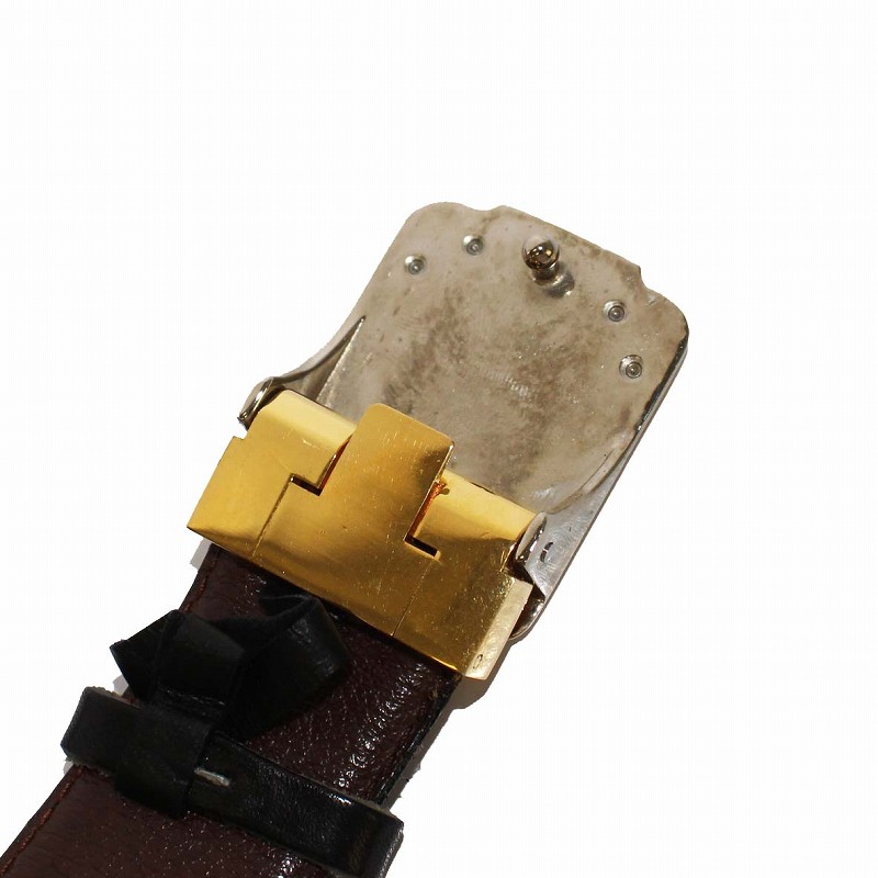 カルティエ Cartier サントス マスト レザーベルト 革ベルト 黒