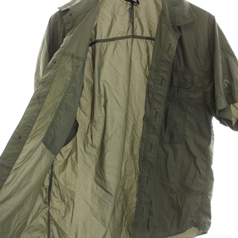 THE NORTH FACE - THE NORTH FACE メリディアンシャツ 半袖 ナイロン L カーキ ザノースフェイス THE NORTH FACE MeridianShirt メリディアン