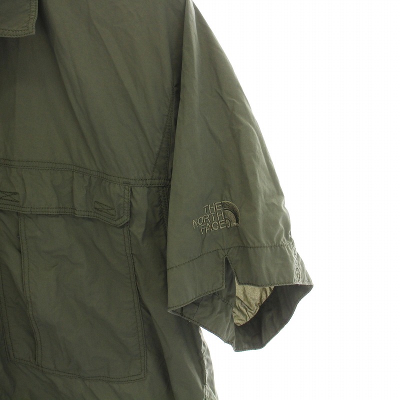THE NORTH FACE - THE NORTH FACE メリディアンシャツ 半袖 ナイロン L カーキ ザノースフェイス THE NORTH FACE MeridianShirt メリディアン