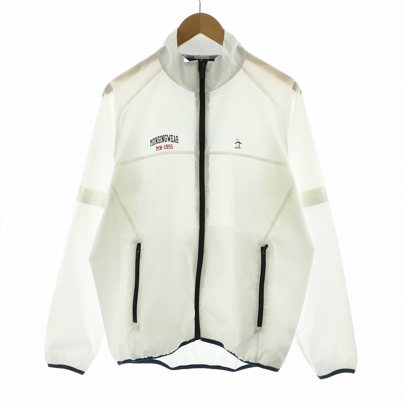 ロゴプリント ジップアップジャケット L