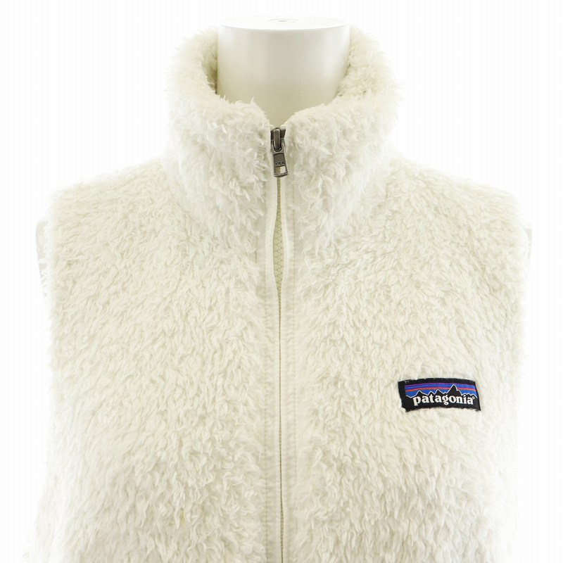 パタゴニア Patagonia フリースベスト ジップアップ S 白 ホワイト